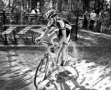 Chris McGovern churns up the sand while blocking for Snead. ©Cyclocross Magazine