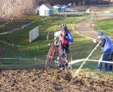 Dan Timmerman leads lap 1. Baystate Cyclocross, Day 1. © Paul Weiss    