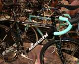 Bianchi brought its extensive line of cyclocross bikes, including the value-oriented Axis, just $200 more than the Volpe but ready to race. ©Cyclocross Magazine