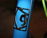 An intricate, metal head badge indicates this isn't a mass-produced frame.  ©Cyclocross Magazine