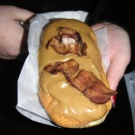 The Breakfast of Champions? Bacon Maple Bar from Voodoo Donuts, by firepile on flickr