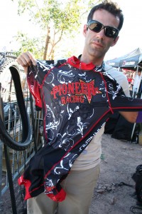 Travis McMaster shows off the new Pioneer Racing kit. © Cyclocross Magazine