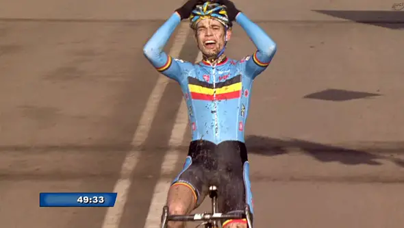 Wout Van Aert takes the U23 win.