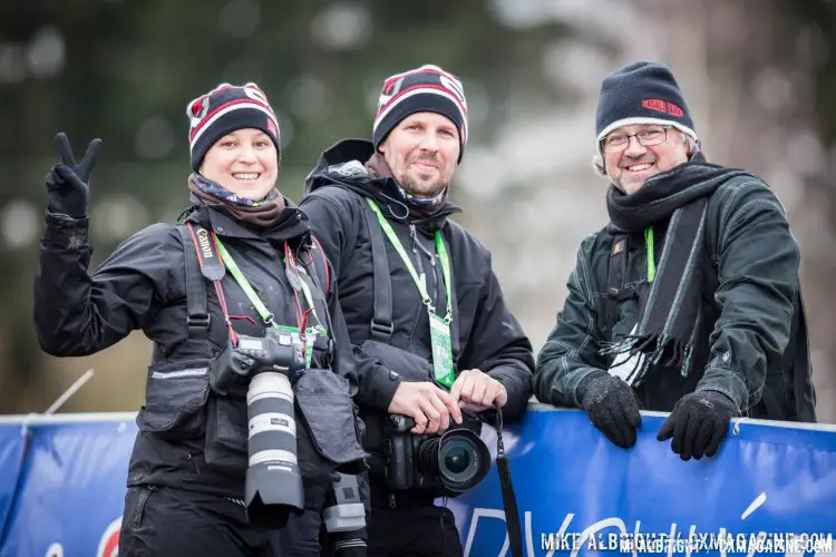 Photographers need course recon and warm-ups too. © Mike Albright / Cyclocross Magazine
