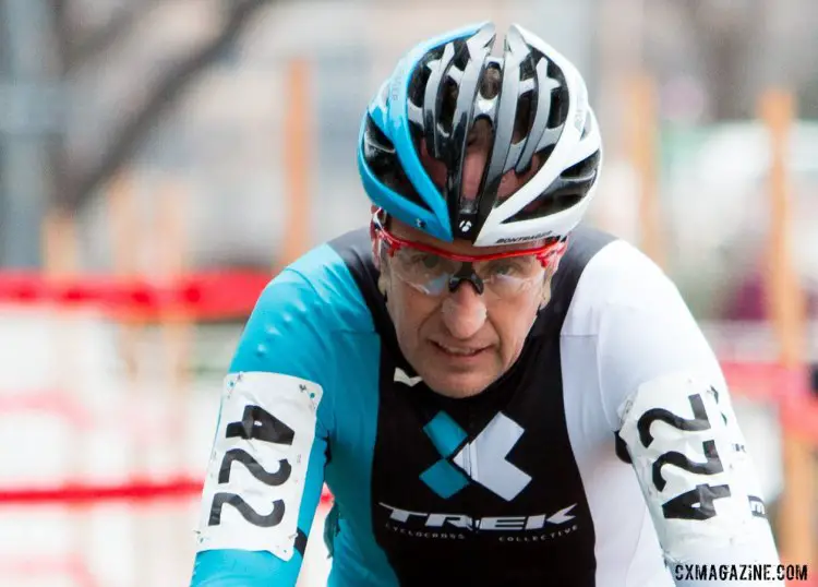 Mark Savery is no stranger to second in the Masters 40-44 race, and finished runner up again. © Cyclocross Magazine