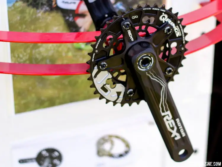 Rotor's new INPower left crank is also available for Rotor's Rex mountain bike crankset. © Cyclocross Magazine