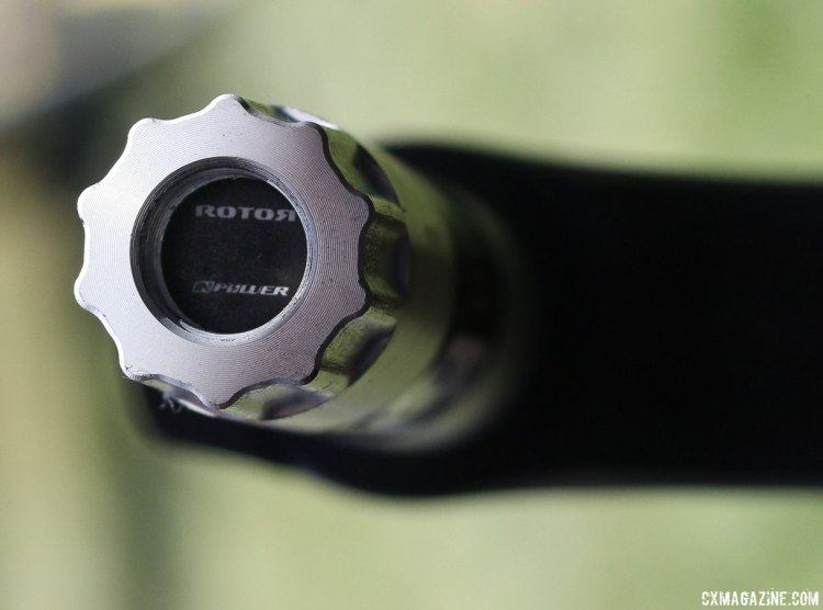 Rotor's new INPower left crank axle-based power meter. © Cyclocross Magazine