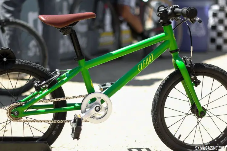 The newest color of the 16" Cleary Bikes Hedgehog. Single ring, single gear, two rim brakes. © Cyclocross Magazine