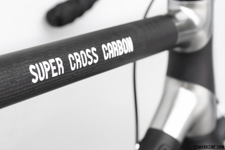 The Alan Super Cross carbon cyclocross bike is back in the States. Disc brakes are an option on other models, but not the retro-styled Super Cross. 1150g frame brings the weight down to modern weights. © Cyclocross Magazine