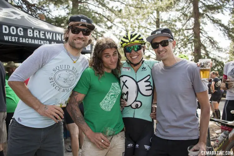 The whole Squid Bikes crew, led by Kachorek and Clark was together for the 2015 Lost and Found gravel race. © Cyclocross Magazine