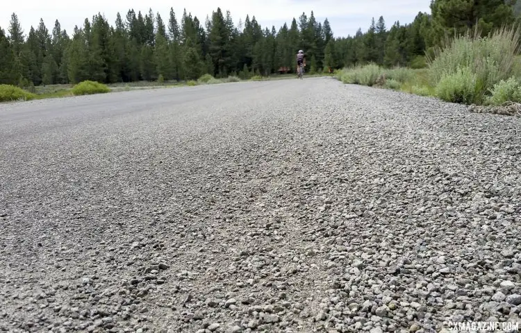 Roads vary from smooth pavement to rocky gravel. 2015 Lost and Found gravel race. © Cyclocross Magazine