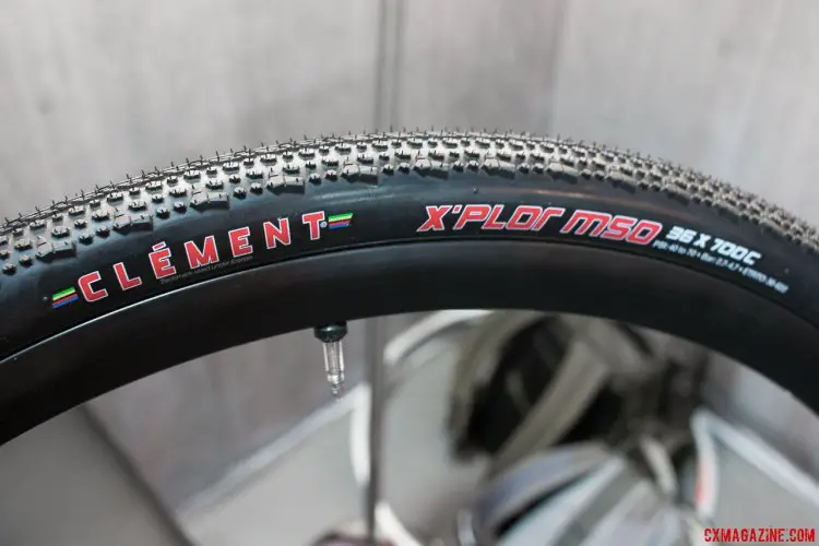 The X'Plor MSO 36c represents Clement's long-awaited answer to the calls for a tubeless bead and casing. Retail will be $75. Interbike 2015. © Cyclocross Magazine