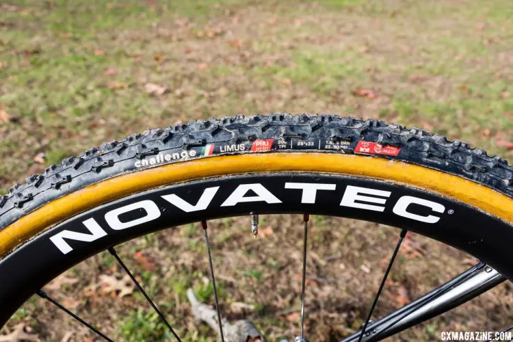 Novatec's Carbon R3 wheels are paired with Challenge Limus for wet days, or Baby Limus for all-around conditions. © Katsu Tanda