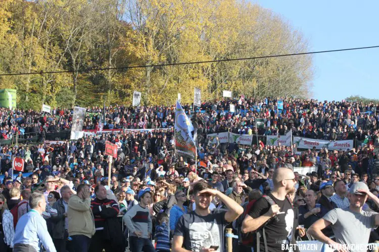 The fans in the Ardennes are passionate about cycling, and were out in droves to watch Koppenbergcross. © Bart Hazen