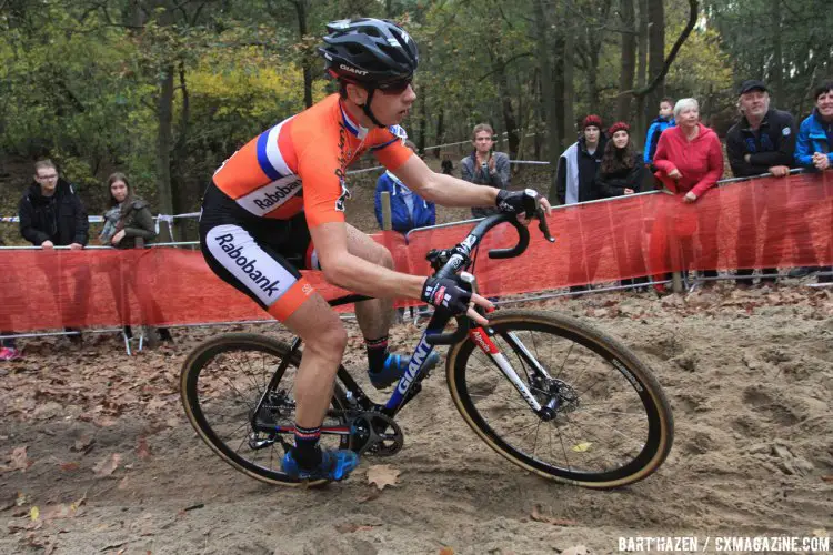 Lars van der Haar was unstoppable in Huijberben, taking the European Cyclocross Championship in his home country. © Bart Hazen