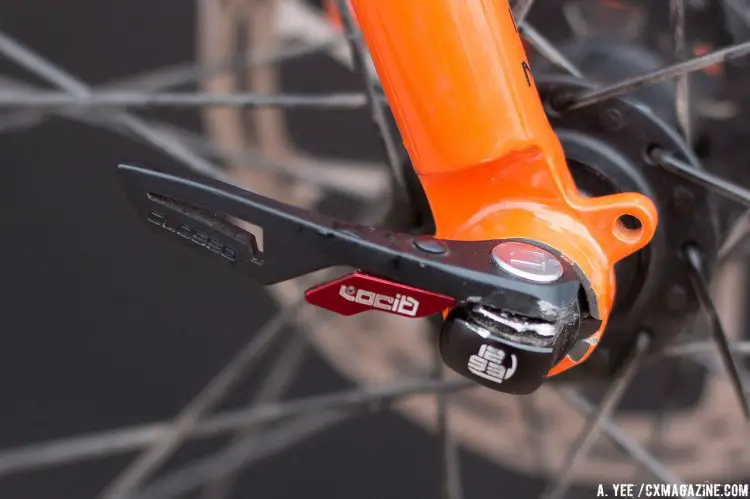 The NAILD thru-axles front and rear offer what seems to be simplified operation—take a look at our embedded video to see a NAILD thru-axle in action. © Cyclocross Magazine