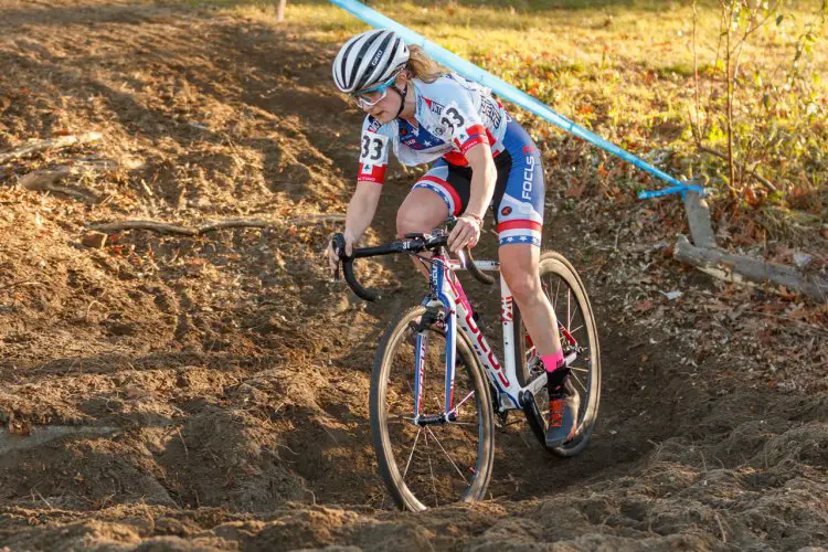 Noble wears the leader's jersey in the Verge New England Cyclo-cross Series heading into the final race of the season tomorrow. © Todd Prekaski