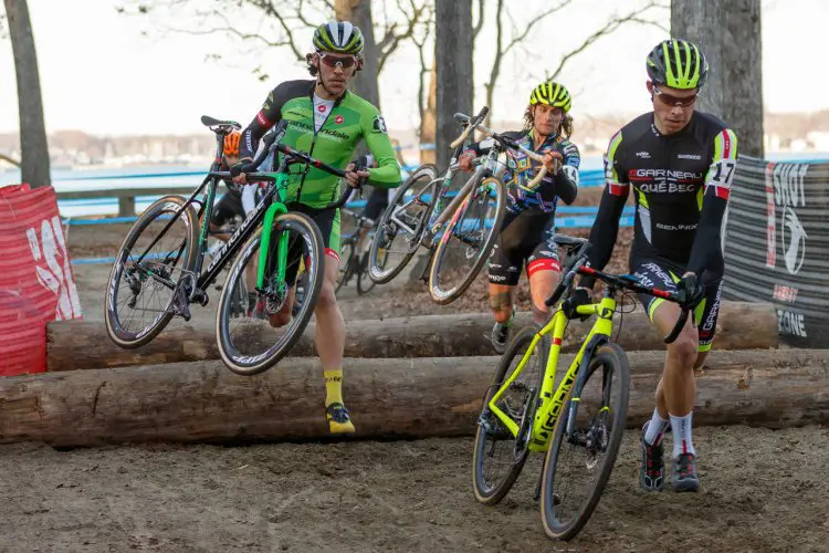 Martin, White, and Clark leading the race. © Todd Prekaski