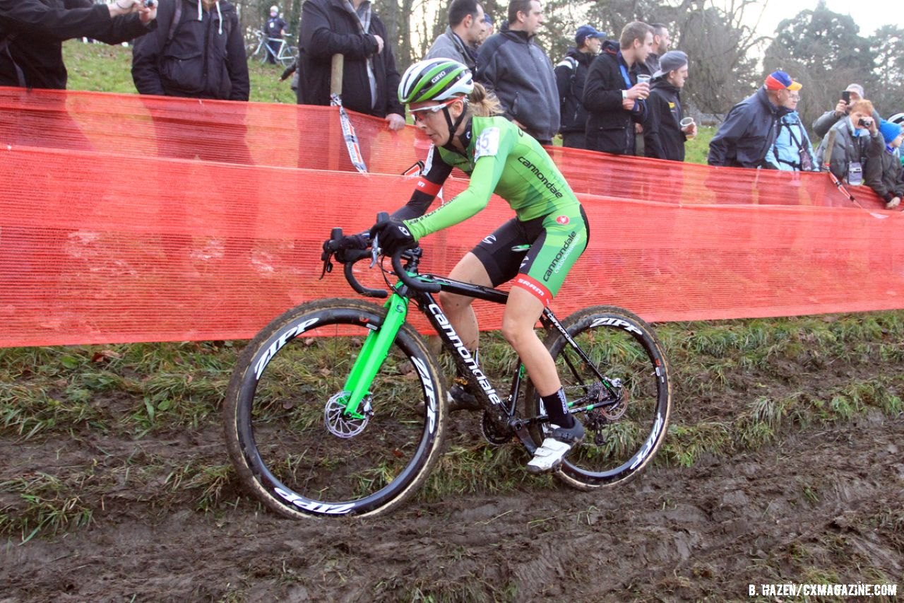 It seems there's one rut on course for every spectator outside the fencing at Namur. © Bart Hazen