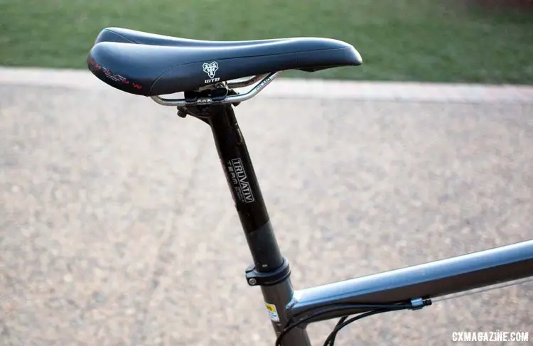 Gordon runs the now-discontinued WTB Shadow V saddle © Cyclocross Magazine