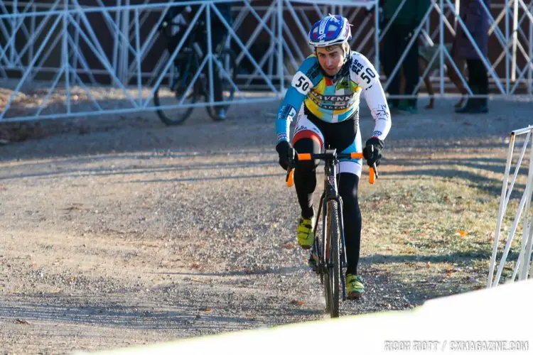 Toby Swanson in an early lead. © R. Riott / Cyclocross Magazine