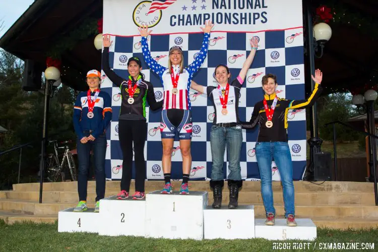 2016 USA Cycling Masters Women 30-34 National Championship Podium © R. Riott / Cyclocross Magazine