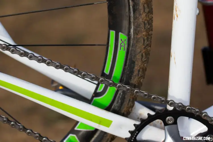 Narrow tubes mean loads of clearance. 2016 Cyclocross National Championships. © R. Riott/Cyclocross Magazine