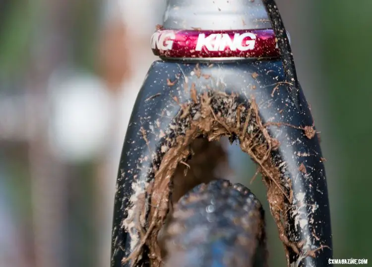 The Junior Women's 15-16 race saw the need for plenty of mud clearance like that found on Enve's CX fork. 2016 Cyclocross National Championships. © Cyclocross Magazine