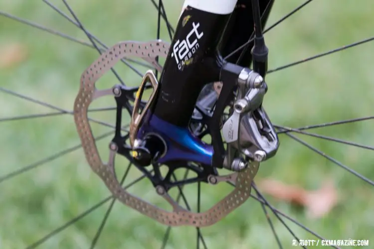 SRAM Force 1 hydraulic brakes front and rear for Gomez Villafañe's Specialized Crux Pro CX1. 2016 Cyclocross National Championships. © R. Riott / Cyclocross Magazine