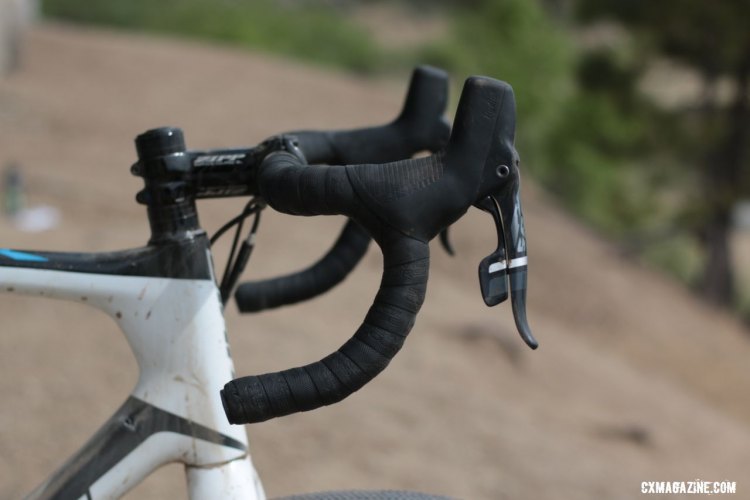 SRAM's Force 1 levers aboard Decker's winning bike. ©️ Cyclocross Magazine
