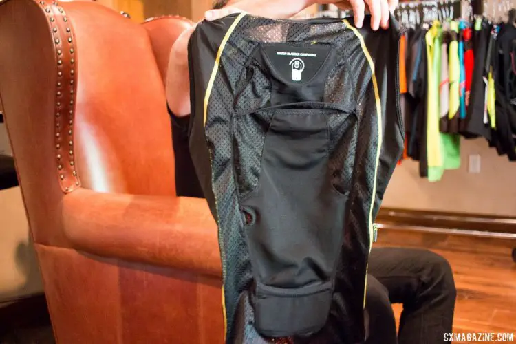 Alpinestars' Paragon vest seems like it has plenty of potential for long gravel events, with a built-in hydration slot that could help keep your core temperature down and hydration levels up. $114.95. Press Camp 2016. © Cyclocross Magazine