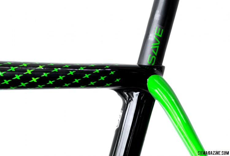 25.4mm seat posts keep the ride comfortable says Cannonale. 2017 Cannondale SuperX Team Cyclocross bike. © Cyclocross Magazine