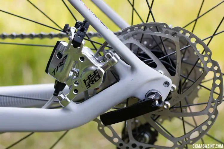 GT Grade Carbon Tiagra gravel bike stops on TRP's HY/RD disc brakes. Press Camp 2016. © Cyclocross Magazine