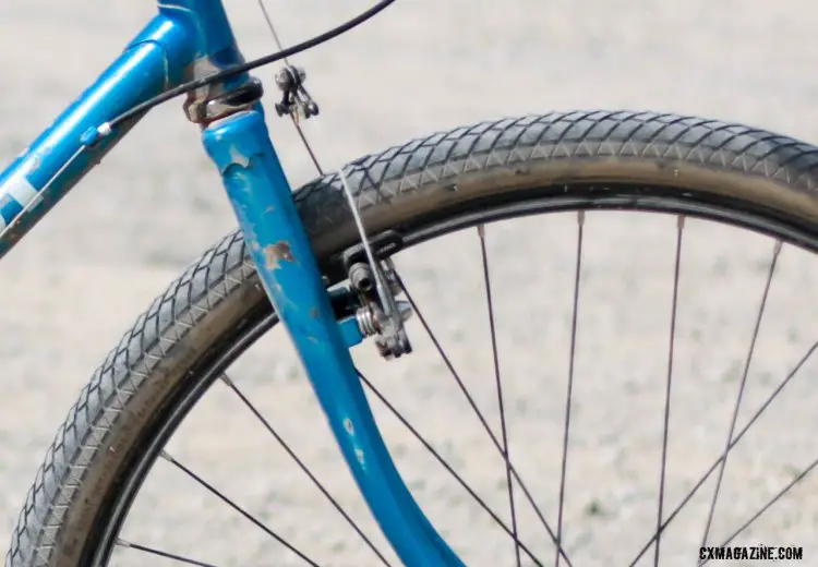 Lugged steel forks and cantilever brakes aren't dead yet. Lost and Found 2016. © Cyclocross Magazine