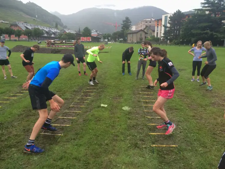 Riders go through off the bike aginility training too and the 2016 UCI CX Training Camp 5.0. Photo courtesy Geoff Proctor. 