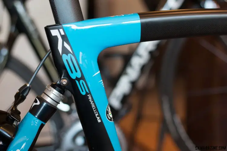 The elastomer suspension system was originally developed for Team Sky for the cobbled classics. Press Camp 2016. © Cyclocross Magazine