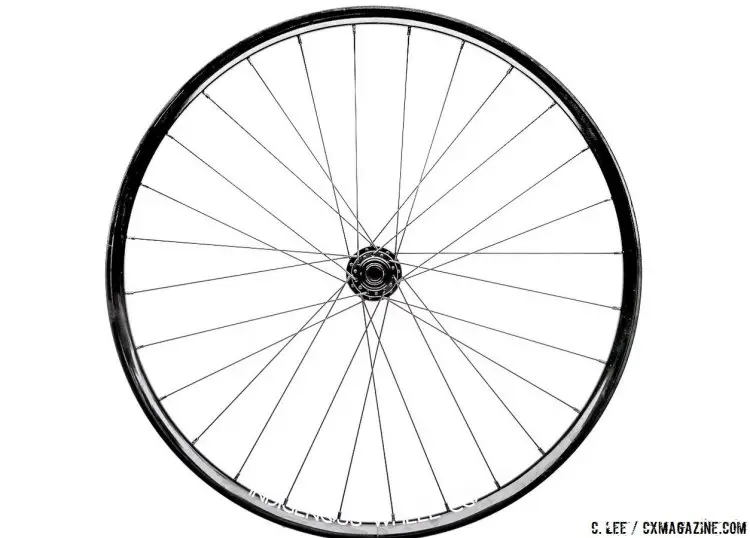 Indigenous Wheel Co.' s gravel / Clydesdale tubeless disc brake rear wheel, 930 grams. © Cyclocross Magazine