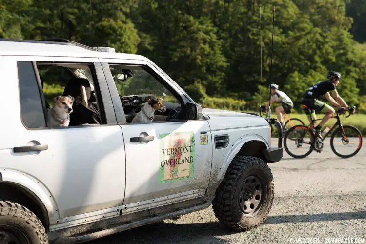 Vermont Overland van ready to SAG. © C. McIntosh / Cyclocross Magazine