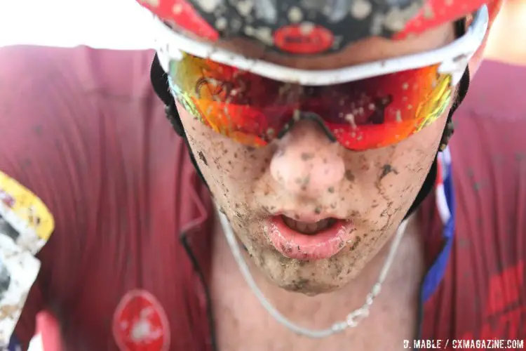 Ortenblad was top American at one point, but fell back to 27th. 2016 Jingle Cross World Cup, Elite Men. © D. Mable / Cyclocross Magazine