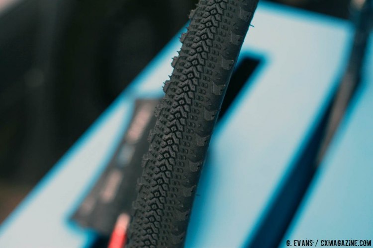 Terrene had their Elwood 700x40c tire on display. Available in December in either a tough or light casing, both options will retail for $65 USD. © Cyclocross Magazine