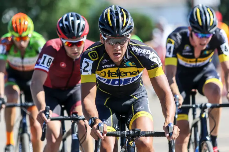 Telenet-Fidea strung things out, and Tobin Ortenblad did his best to stay within reach. Elite Men, 2016 Trek CXC Cup Day 2 © Jeff Corcoran