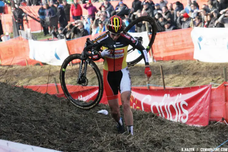 Sanne Cant at the 2016 Soudal Classics Jaarmarktcross in Niel. © B. Hazen / Cyclocross Magazine