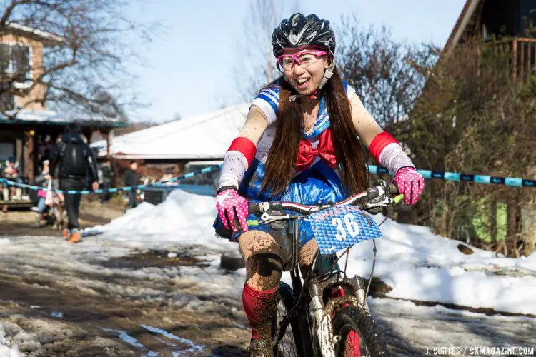 Run and wear what you brung applies to amateur cyclocross in any country. 2016 Nobeyama Rapha Super Cross Day 1. © Jeff Curtes