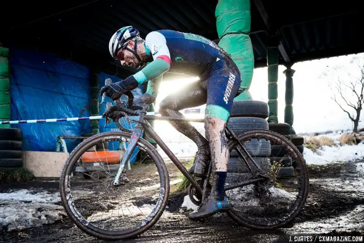 Garry Millburn made the trip to Nobeyama and finished Day 1 in fifth. 2016 Nobeyama Rapha Super Cross Day 1. © Jeff Curtes