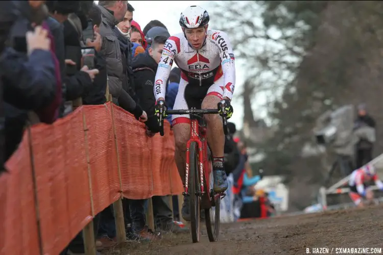 Sweeck in secon. 2016 Heusden-Zolder Cyclocross World Cup. Elite Men. © B. Hazen / Cyclocross Magazine