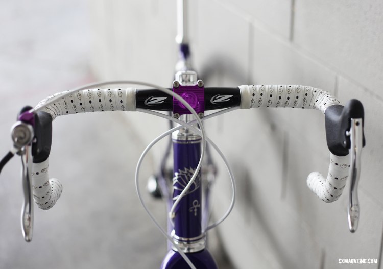 This is what it [looks] like... when doves cry. Doves on the Leh Cycling bar tape. © C. Fegan-Kim Cyclocross Magazine