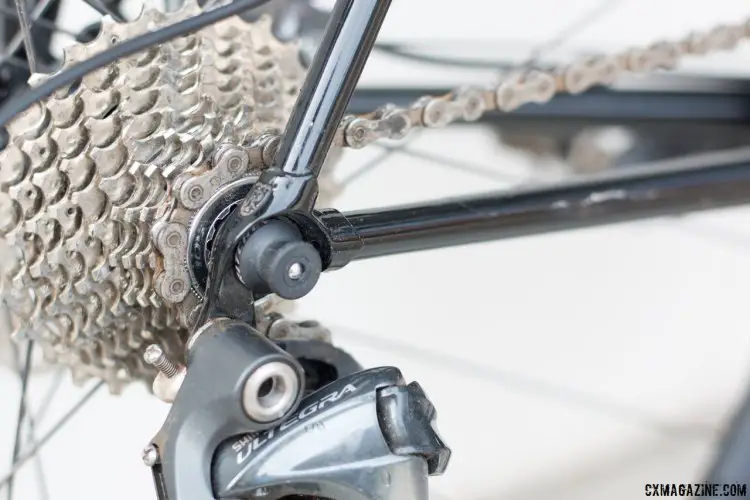 The intricate Ritchey logo on the dropouts shows the attention to detail on this bike. © Cyclocross Magazine