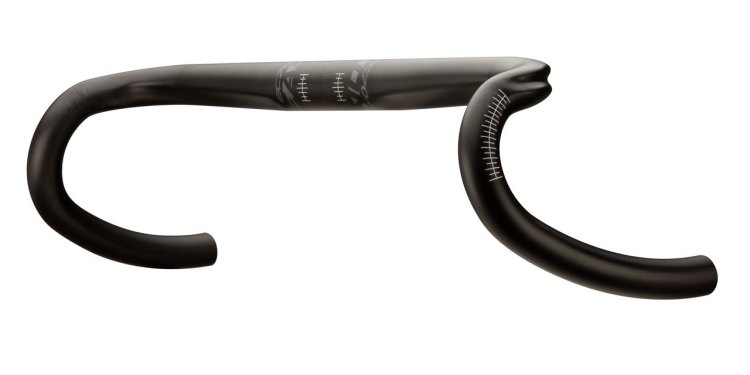 The EC70 AX bar is true to width at the hoods but flares out at the drops, resulting in a 120mm drop, 5mm less than the non-flared bar. © Cyclocross Magazine