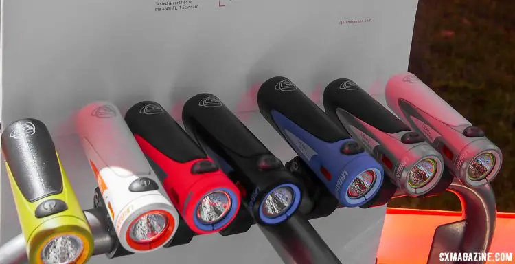 The Urban line of bike lights from Light and Motion has grown to include options from 350 lumens to 1000 lumens. 2017 Sea Otter Classic. © G. Kato / Cyclocross Magazine