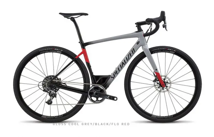 The carbon Diverge Expert retails for $4,000. It is built with SRAM Force hydraulic shifters and brakes, Roval SLX 24 wheels and a 42T 1x front chainring and 11-speed 10-42 rear cassette. (photo: Specialized)